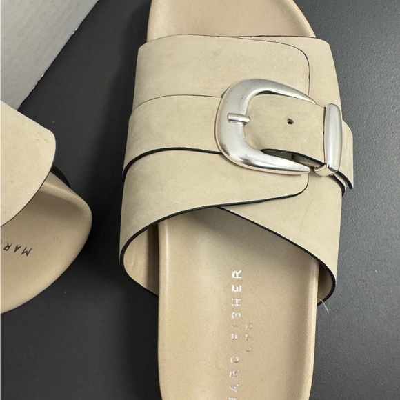 Marc Fisher Ltd Buckle Sandals 8 1/2 M Taupe - Picture 2 of 14